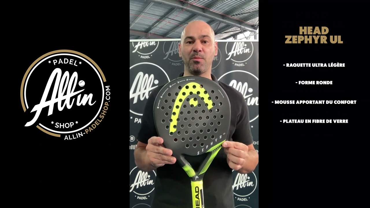 découvrez la head zephyr ul chez all in padel shop: