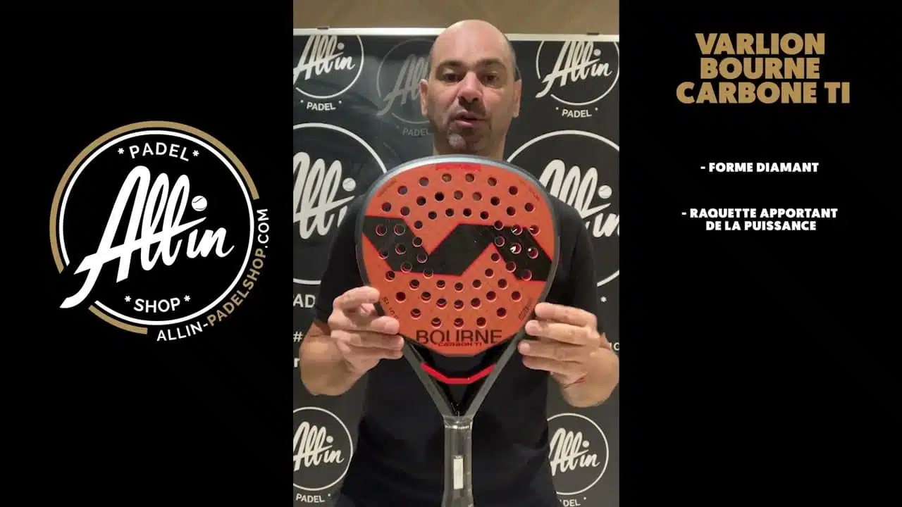 découvrez le padel avec la varlion bourne carbone ti de