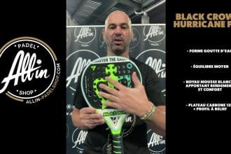 découvrez le padel comme jamais avec le black crown hurricane