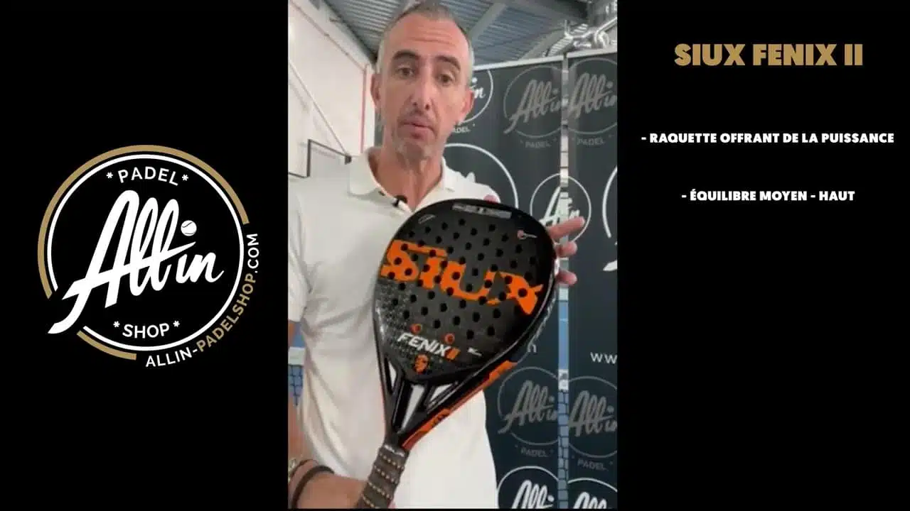 découvrez le siux fenix ii chez all in padel shop