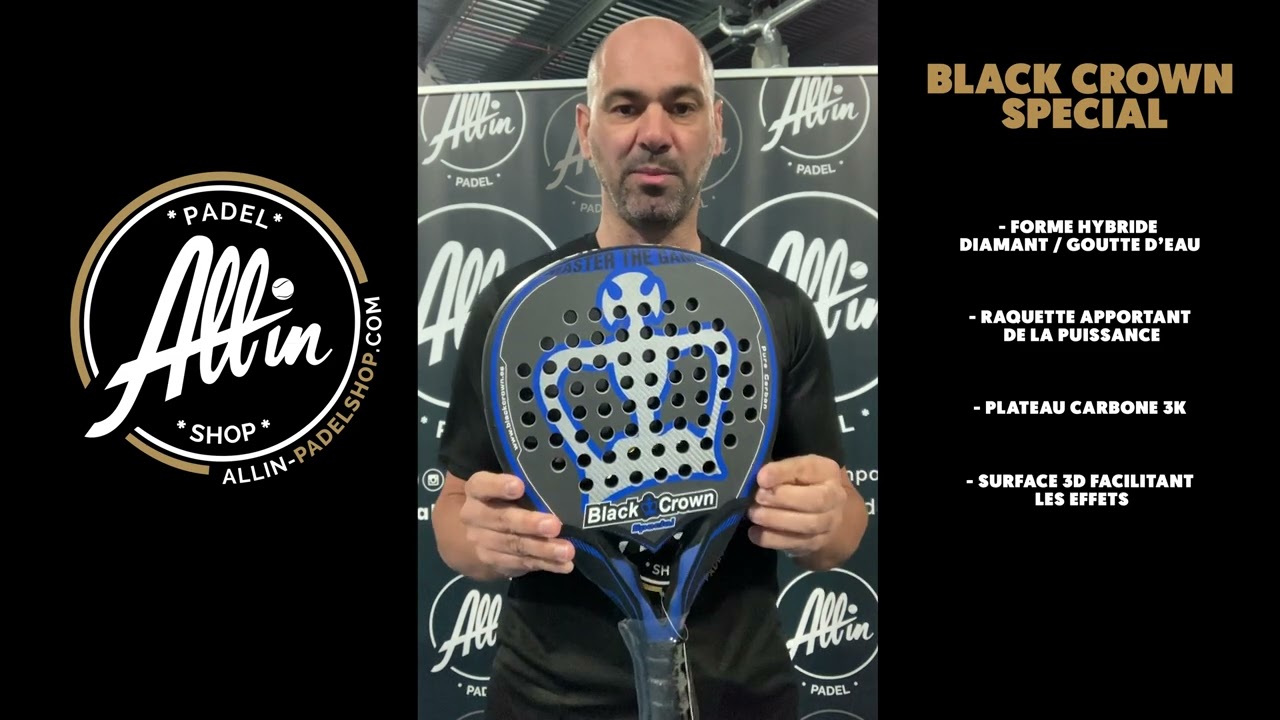 découvrez le spécial black crown dans notre all in padel